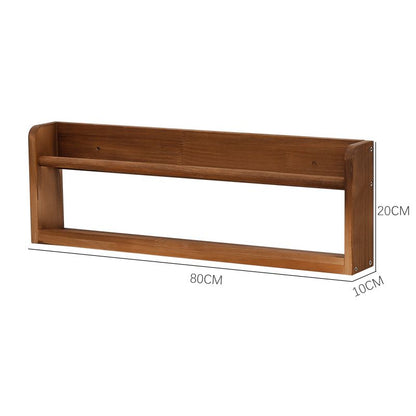 P Solid wood wall-mountedShelf Picture book shelf Children's bookshelf