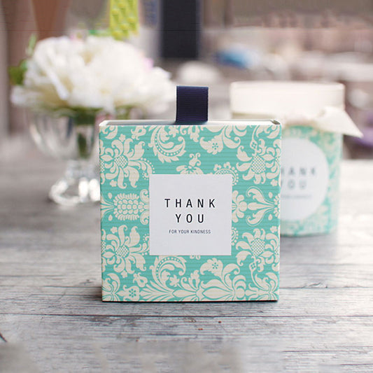 A square creative classical tea drawer packaging gift box spot Korean version small gift handmade soap pulling paper box MOQ: 100PIECE - Mixbatch
