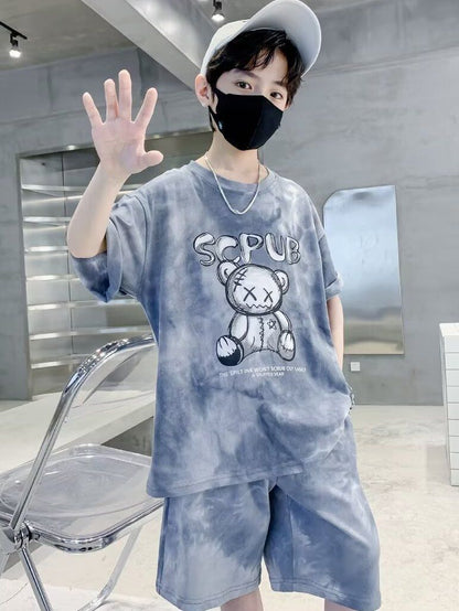 P new children's clothing summer Internet celebrity boys short sleeves cool handsome fashion