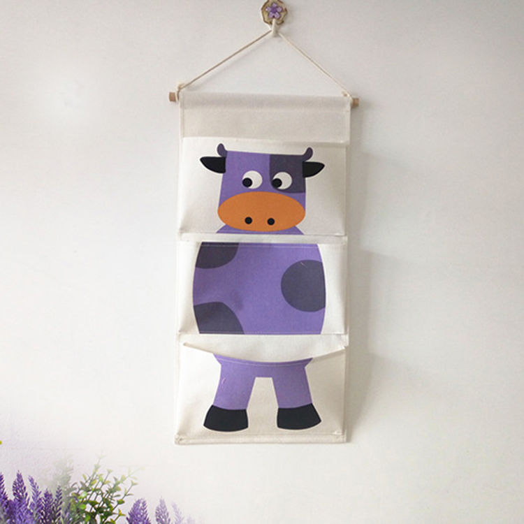 P cotton and linen storage bag
