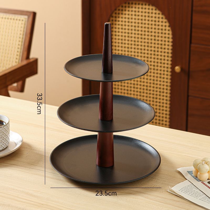 P retro multi-level rotating fruit plate