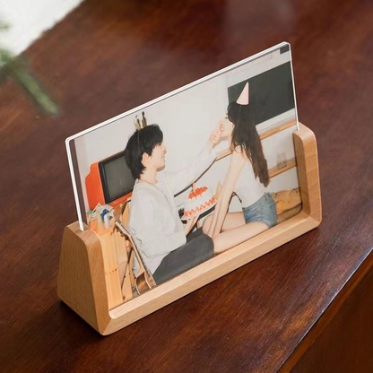 P solid wood photo frame table photo ornament