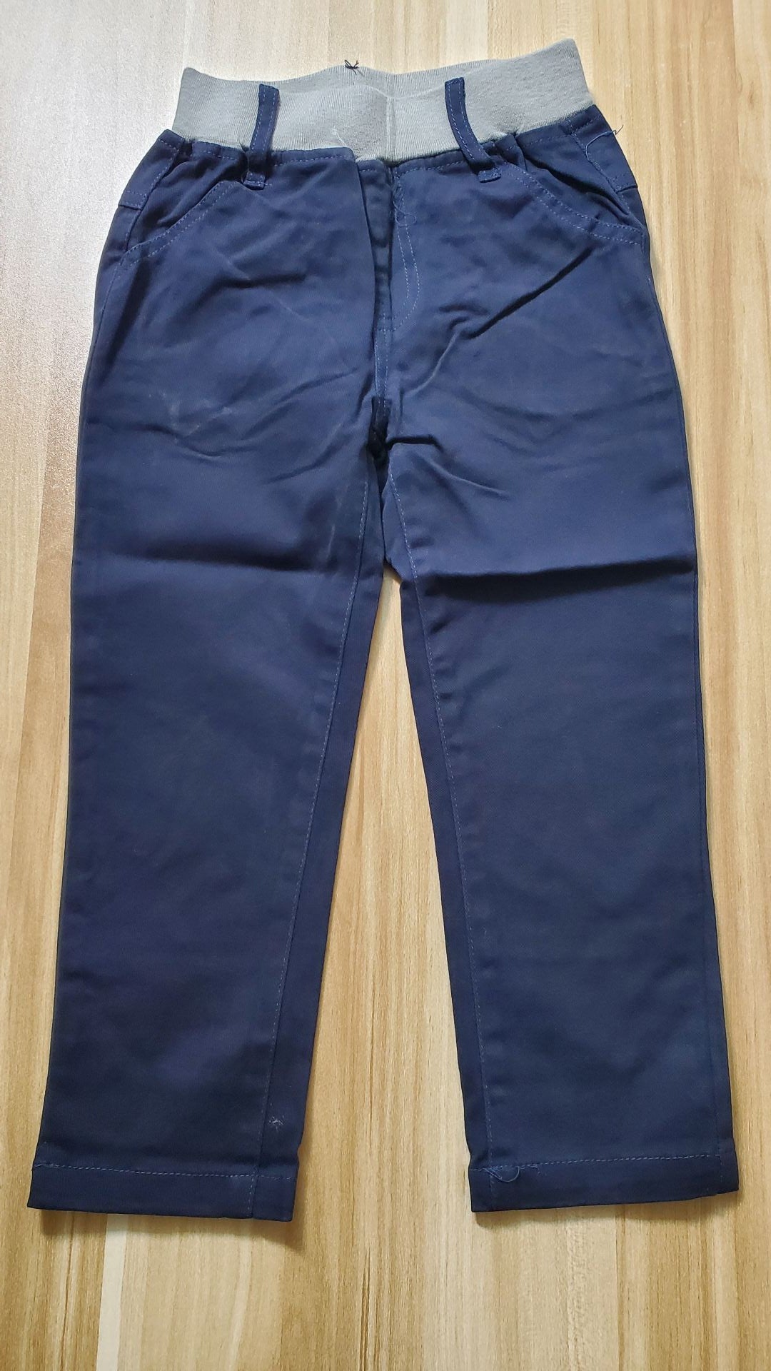 B3-M35  children's pants  95% cotton elastic wear-resistant elastic slim straight trousers 4-16 years old - Mixbatch
