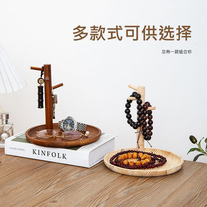 P Solid wood key hanger table storage rack