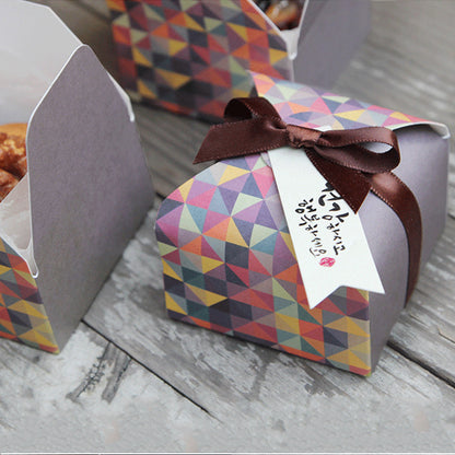 A Mini Candle Handmade Soap Square Small Gift Carton Spot Creative Small Pastry Box New Folding Candy Carton MOQ: 100PIECE - Mixbatch