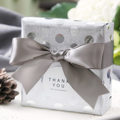 A gift box decorative gray webbing bouquet bow packaging spot clothing accessories ribbon ribbon 25 yards/roll MOQ: 50 ROLL - Mixbatch