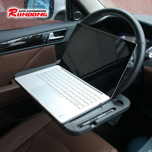 A car steering wheel table