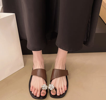 A flat-bottomed set of simple and cool slippers for women - Mixbatch