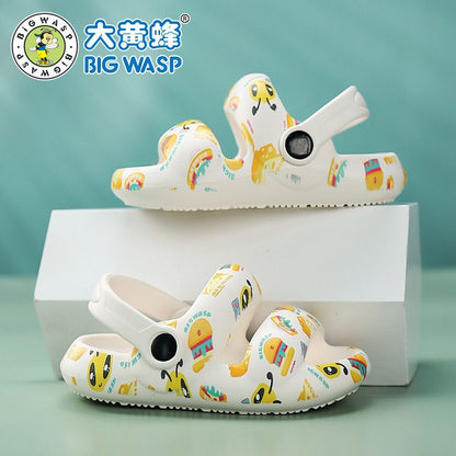 P bumblebee children's sandals men's and women's bag head sandals summer middle and small children's foot protection beach shoes lightweight baby cool slippers