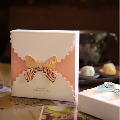 A Korean version cardboard soap flower large bow gift box spot creative candy baking packaging carton wholesale MOQ:100PIECE - Mixbatch
