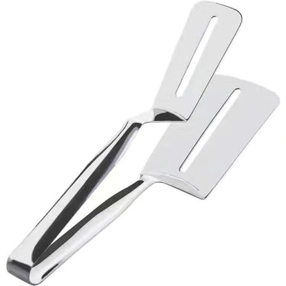 304 stainless steel fried fish anti-scald clips flipping fish shovel fried fish artifact silicone spatula steak home kitchen frying spatula - Mixbatch