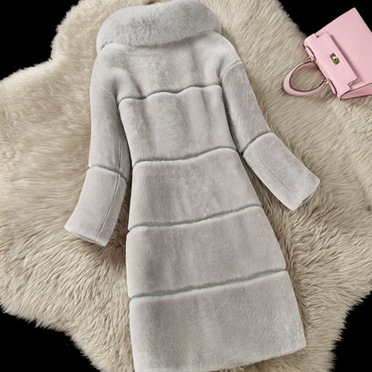 A faux fur jacket