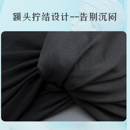 A korean new swim cap women's long hair fashion adult beach hat oversized bula head ladies hot spring swimming cap