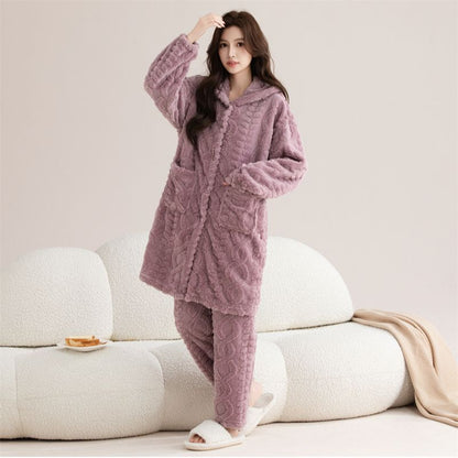 P plush pajama set