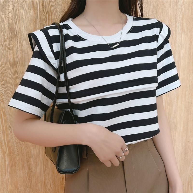 P Loose Maternity & Nursing Shirt