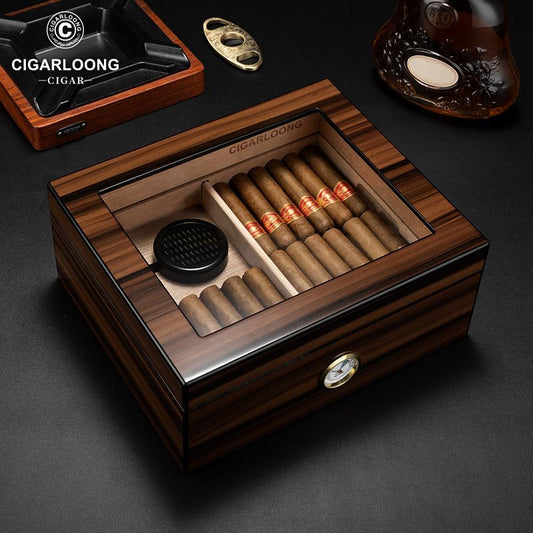 P Humidor Cedar Wood Solid Wood
