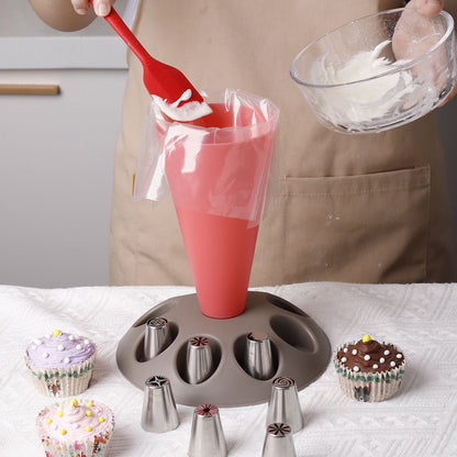 P piping bag piping nozzle storage rack