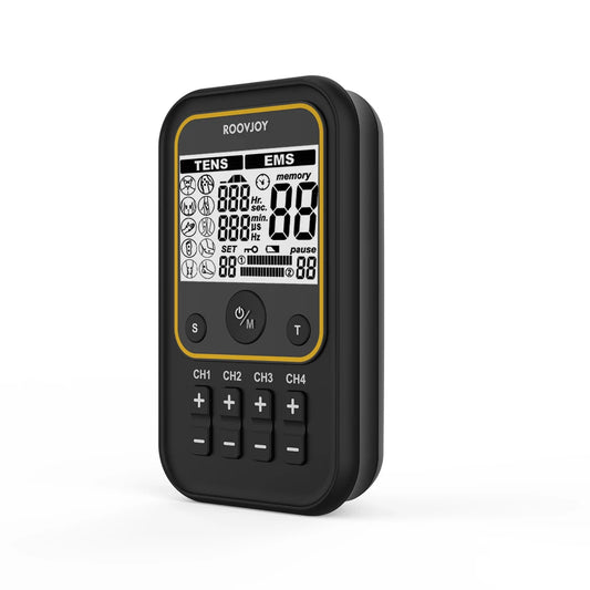 SZMIQU 4 Channel Smart TENS and EMS Machine for Pain Relief TENS Machine for Ultimate Muscle Training