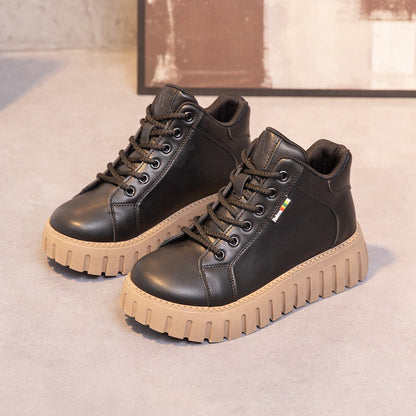 Autumn and winter new Martin boots fashion casual Joker women&#039;s shoes single cotton with non-slip lightweight casual shoes. - Mixbatch