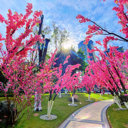A simulated cherry blossom branch cherry blossom tree plastic wedding decoration peach blossom pear blossom indoor living room ceiling simulated flower fake flower