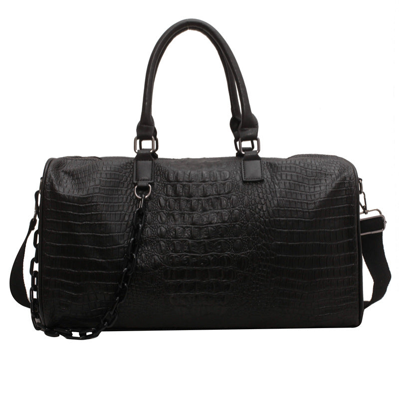 A short-distance travel bag large-capacity soft leather anti-splashing fitness bag overnight bag new lightweight cross-border weekend bag trendy girl
