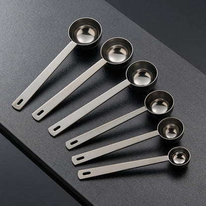 A 5ml-30ml measuring spoon 304 stainless steel fruit flour spoon Kitchen baking weighing spoon Coffee bean measuring spoon