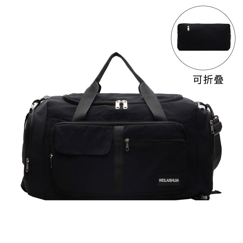A foldable portable shoulder large capacity bag