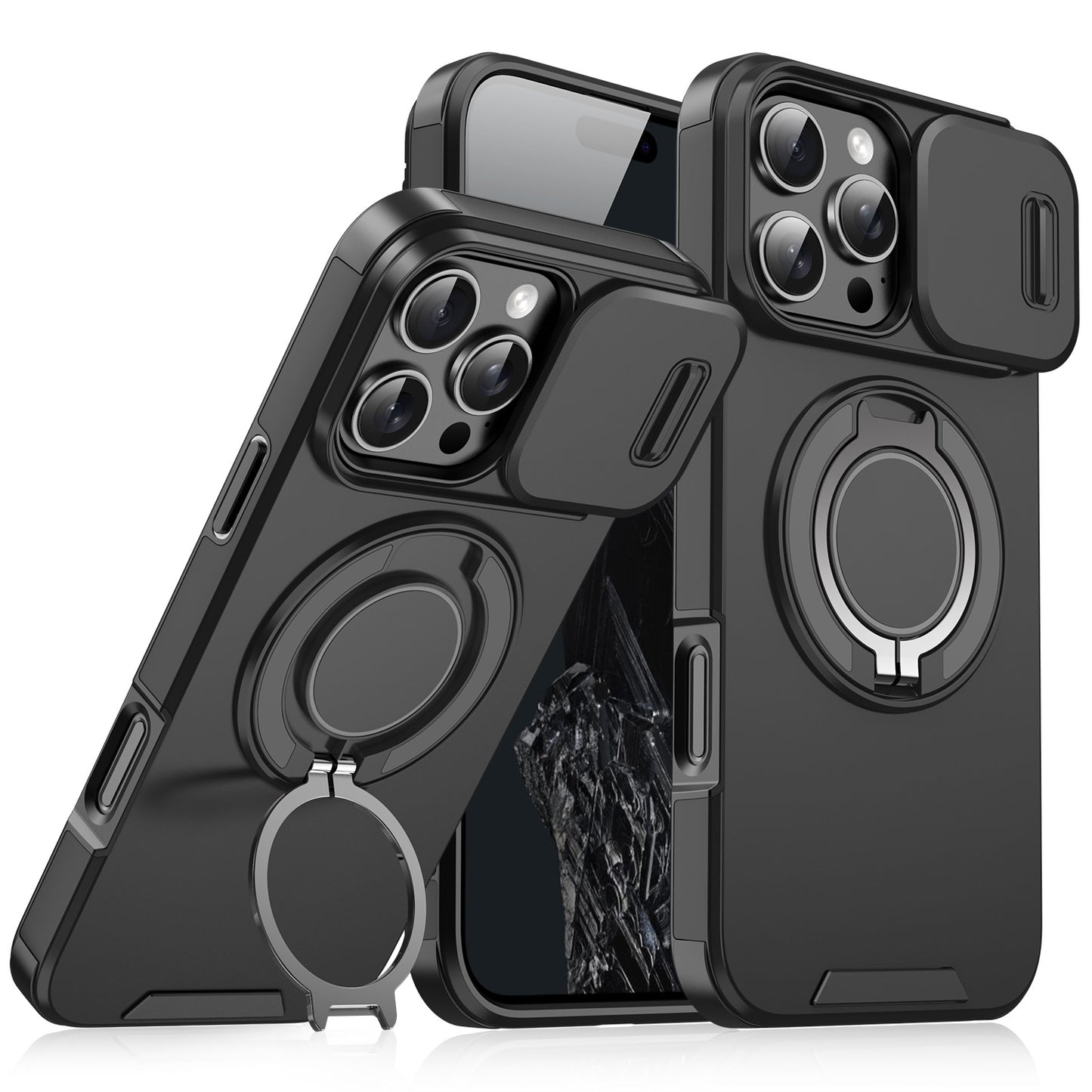 A Lens sliding window protection mobile phone case