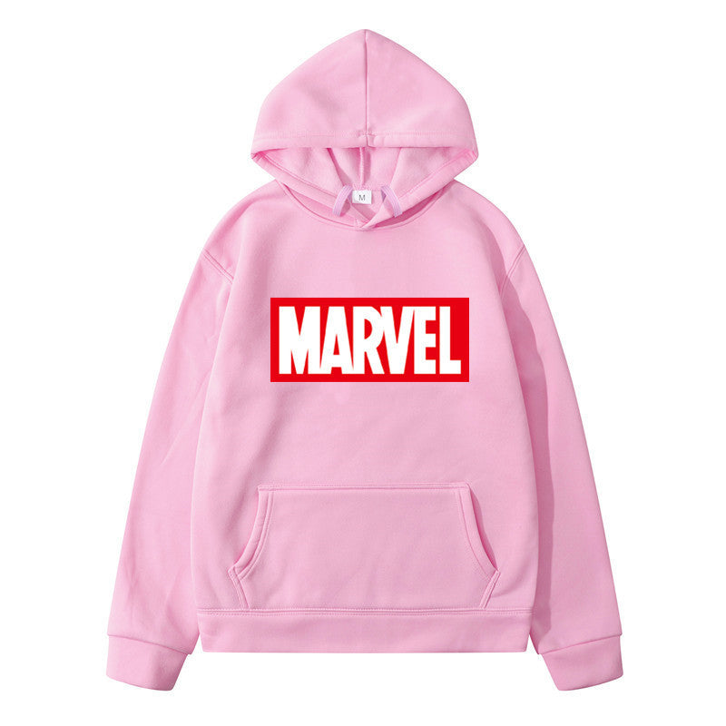 A printed men's and women's sweater autumn and winter fashion new men's hooded pullover sweater