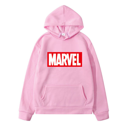 A printed men's and women's sweater autumn and winter fashion new men's hooded pullover sweater