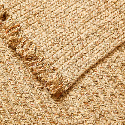 سجادة أرضية منسوجة من الجوت 