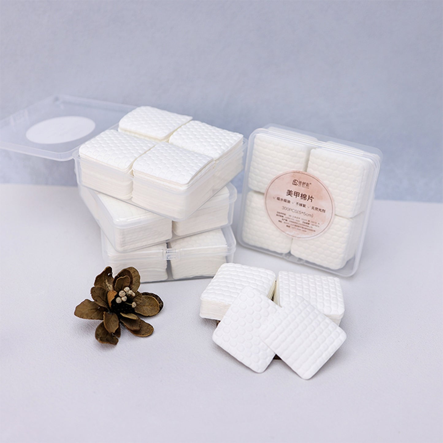A 1/2 water-saving nail cotton sheets, nail washing cotton, non-dropping flocculent cotton sheets, cross-border nail towels, cleaning cotton sheets - Mixbatch