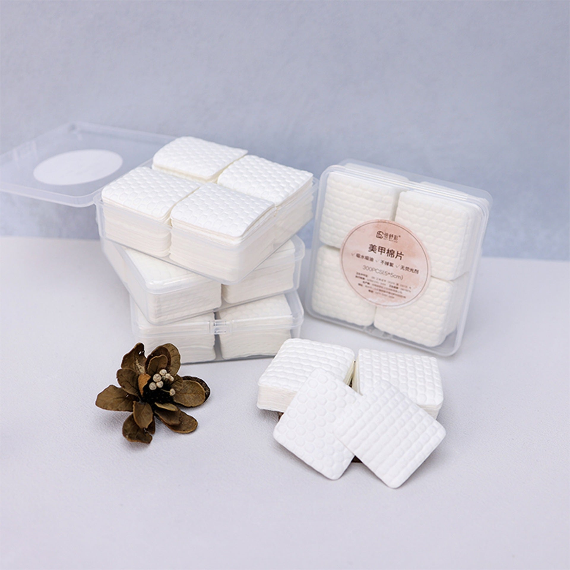 A 1/2 water-saving nail cotton sheets, nail washing cotton, non-dropping flocculent cotton sheets, cross-border nail towels, cleaning cotton sheets - Mixbatch