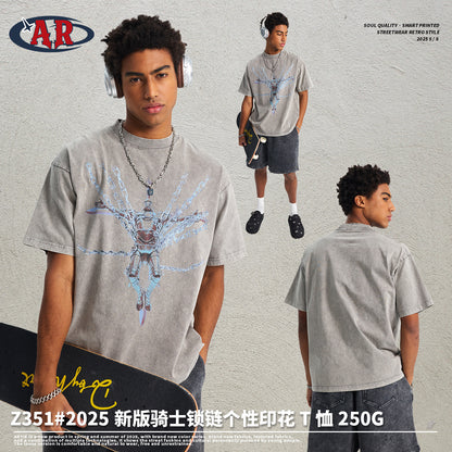 A oversized cotton printed T-shirt