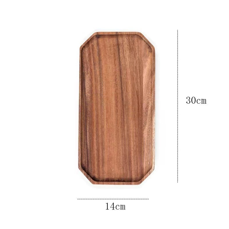 A walnut solid wood tray snack tray