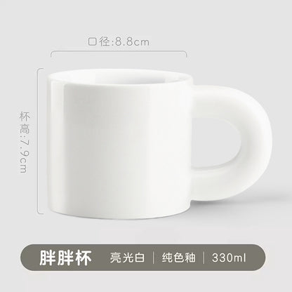 A ceramic mug printing photo to picture custom LOGO heat transfer process milk cup water cup gift cup custom