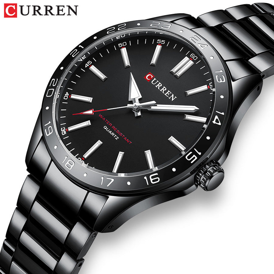 A 8452 Casual Quartz Watch Men's Watch, Steel Strap Watch, Business Men's Watch - Mixbatch