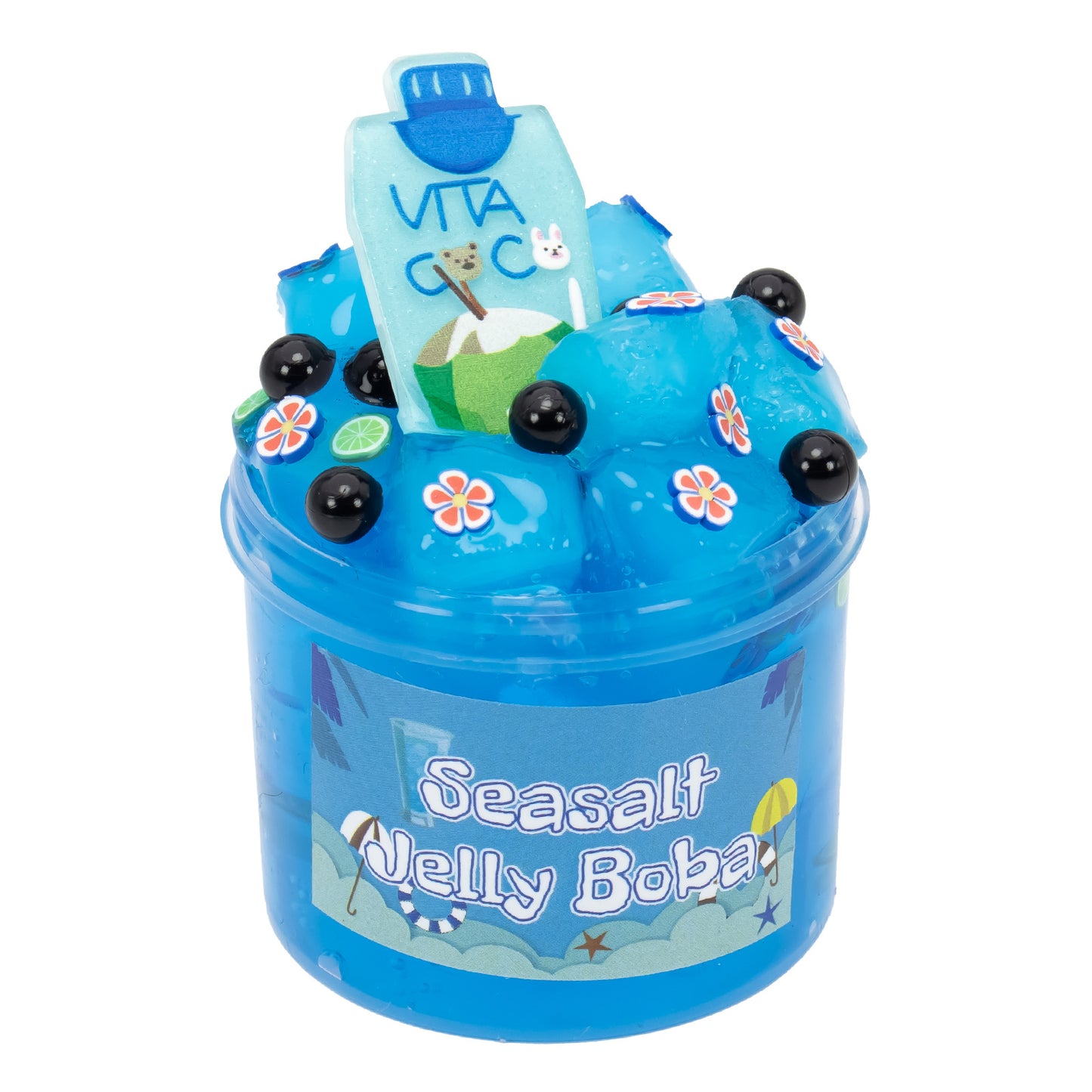 A 70/300ml large capacity crystal mud fruit coconut meat accessories jelly mud transparent mud children's colored mud clay