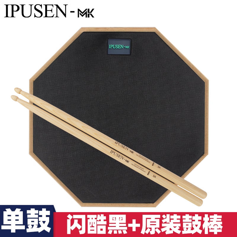 A 12-inch drum practice pad
