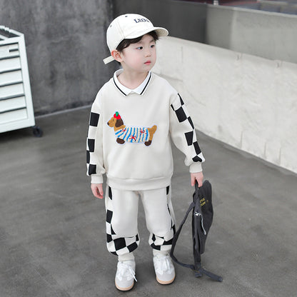 A children's sweater set