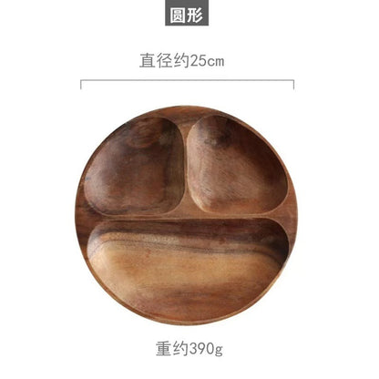 A walnut solid wood tray snack tray