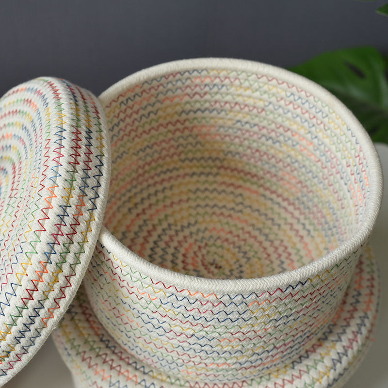 A woven storage basket