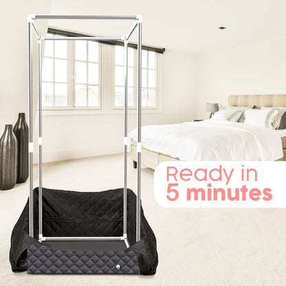 A Sauna Box Sweat Steamer Removable Full Body Convenient