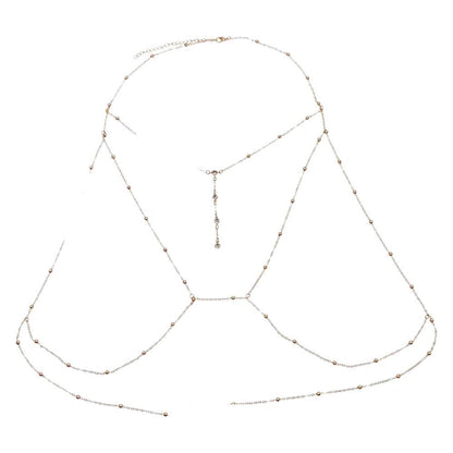 Breast Chain Body Chain Pure Lust Sexy Necklace Female Versatile Back Chain Spice Girl Suspender Bikini Accessories Chain Accessories