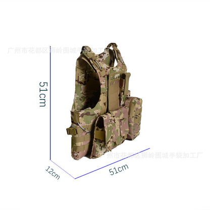 Amphibious tactical vest, python camouflage molle system, cycling sports outdoor tactical vest, real CS
