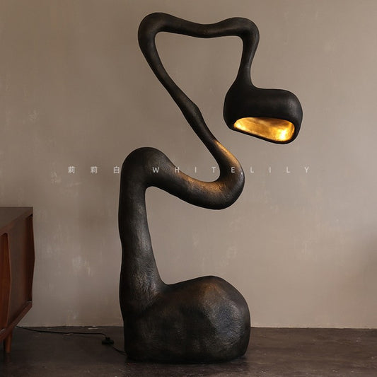 A creative floor lamp