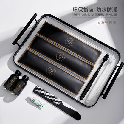 Hotel hotel disposable toothbrush boxed toiletries B & B disposable supplies set consumables customization