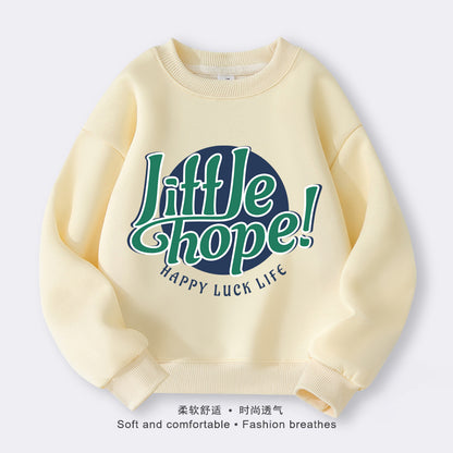 A children's crew neck sweater