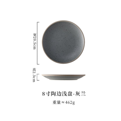 A Western food plate ceramic tableware