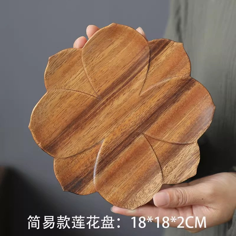 A walnut solid wood tray snack tray